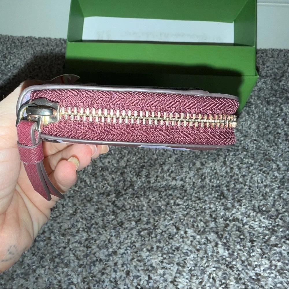 Kate Spade floral zip around wallet